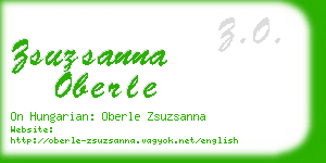 zsuzsanna oberle business card